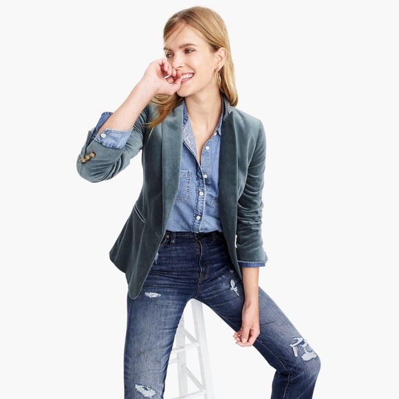 J. Crew Jackets & Blazers - J Crew Velvet Parke blazer